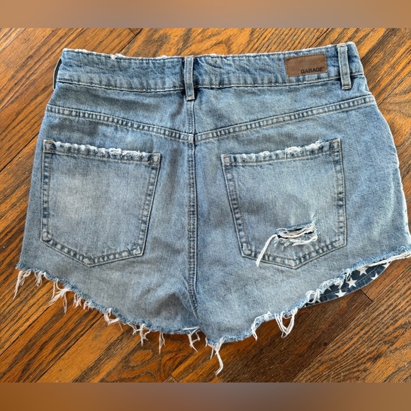 Garage size 7 American flag Jean shorts - Picture 2 of 3
